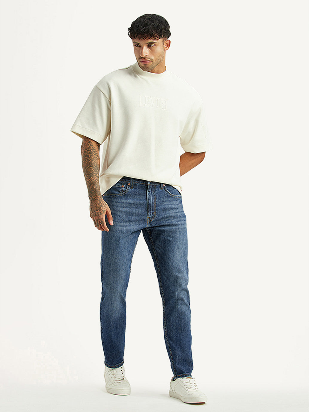 Men's 512 Blue Slim Tapered Fit Mid Rise Jeans
