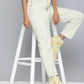 Women's 501 Off White Straight Fit High Rise Jeans - 1 View