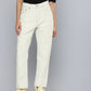 Women's 501 Off White Straight Fit High Rise Jeans - 2 View