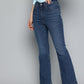 Women's 725 Blue Flared Fit High Rise Jeans - 37875cd4-197c-4f09-9cf9-dee2e17884d51737538493947-Womens-High-Rise-725-Slim-Bootcut-Fit-Blue-Jeans-15817375384-2 View