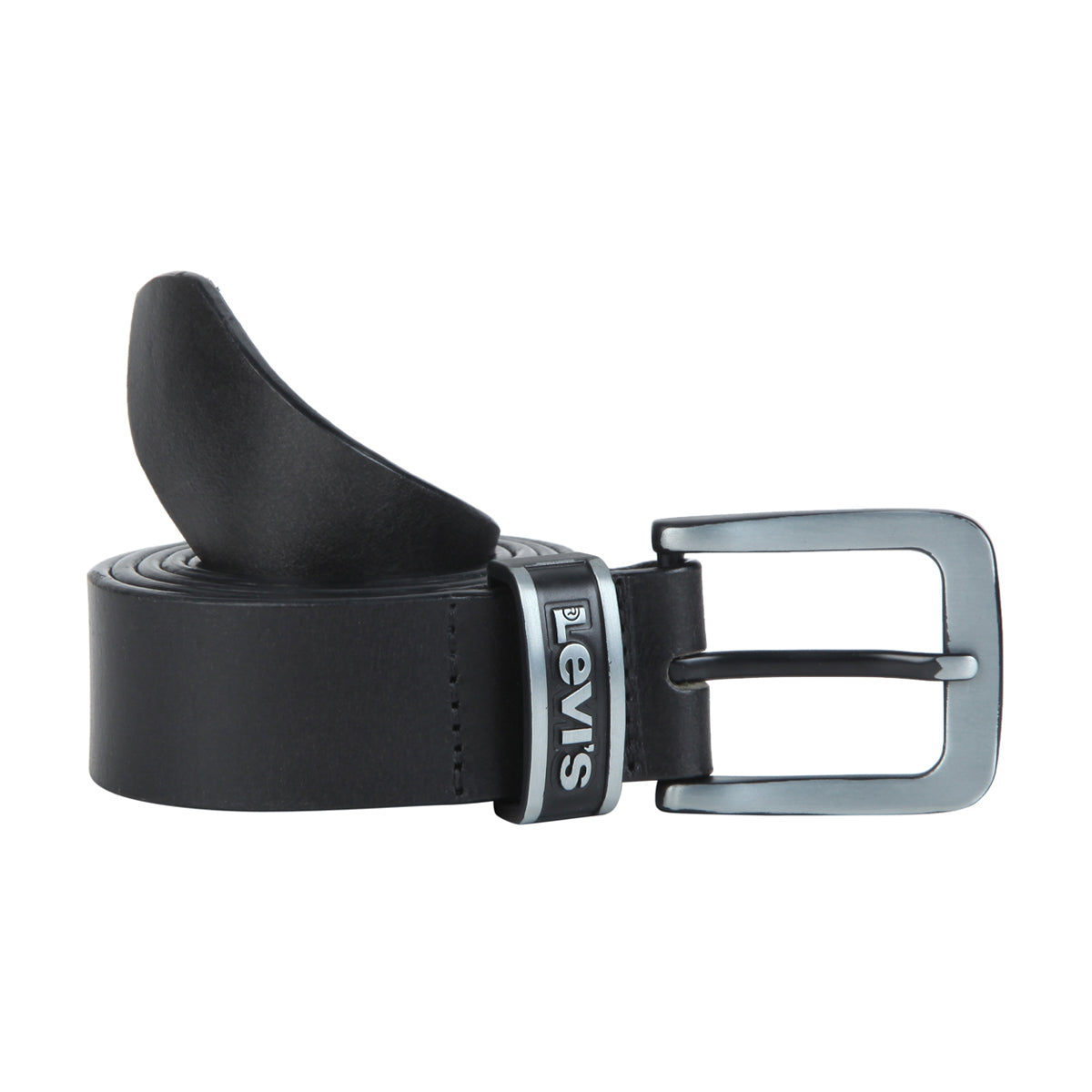 Men's Solid Black Belt - d5725c96-a617-4b94-806f-7c4b2deeaeff View