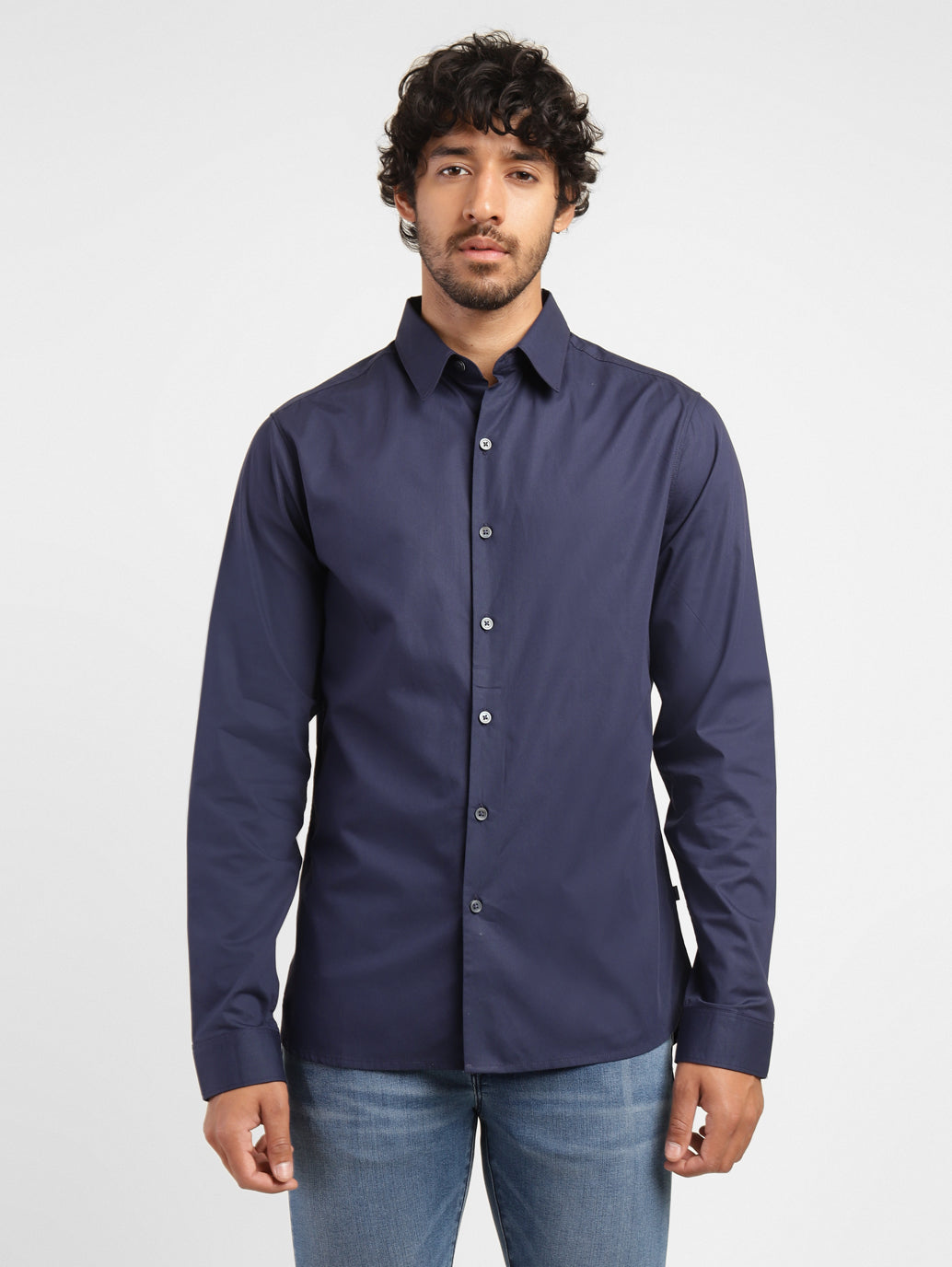Men's Solid Regular Fit Shirt - 09a818a3-1860-4cb2-a833-728616cb6ea9 View