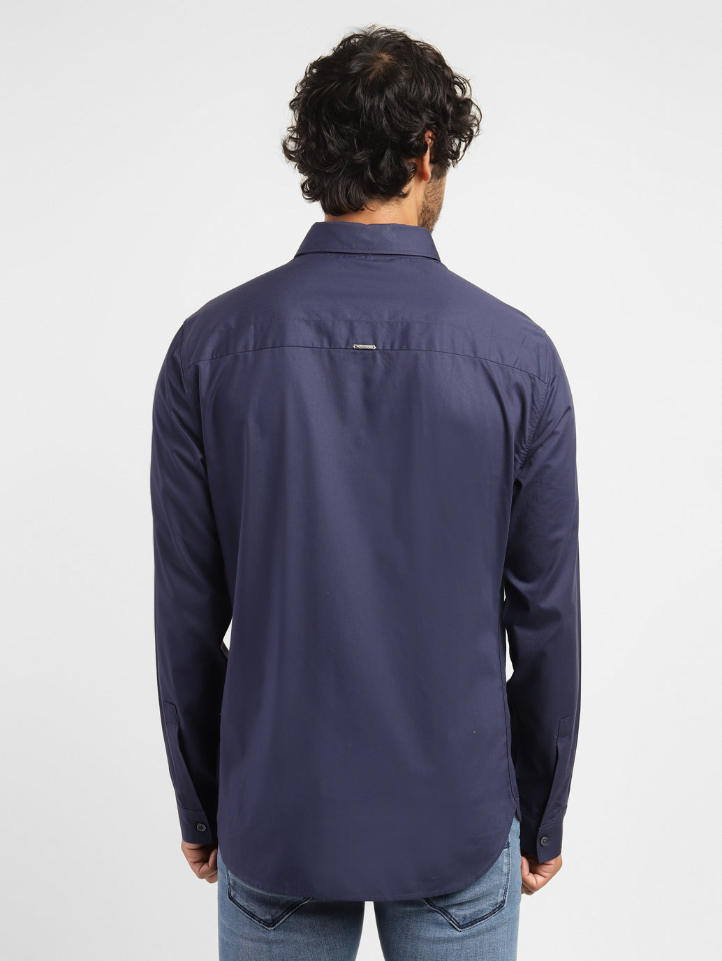 Men's Solid Regular Fit Shirt - 74f35ba5-f37c-4592-bf5a-ff3c50bfece3 View