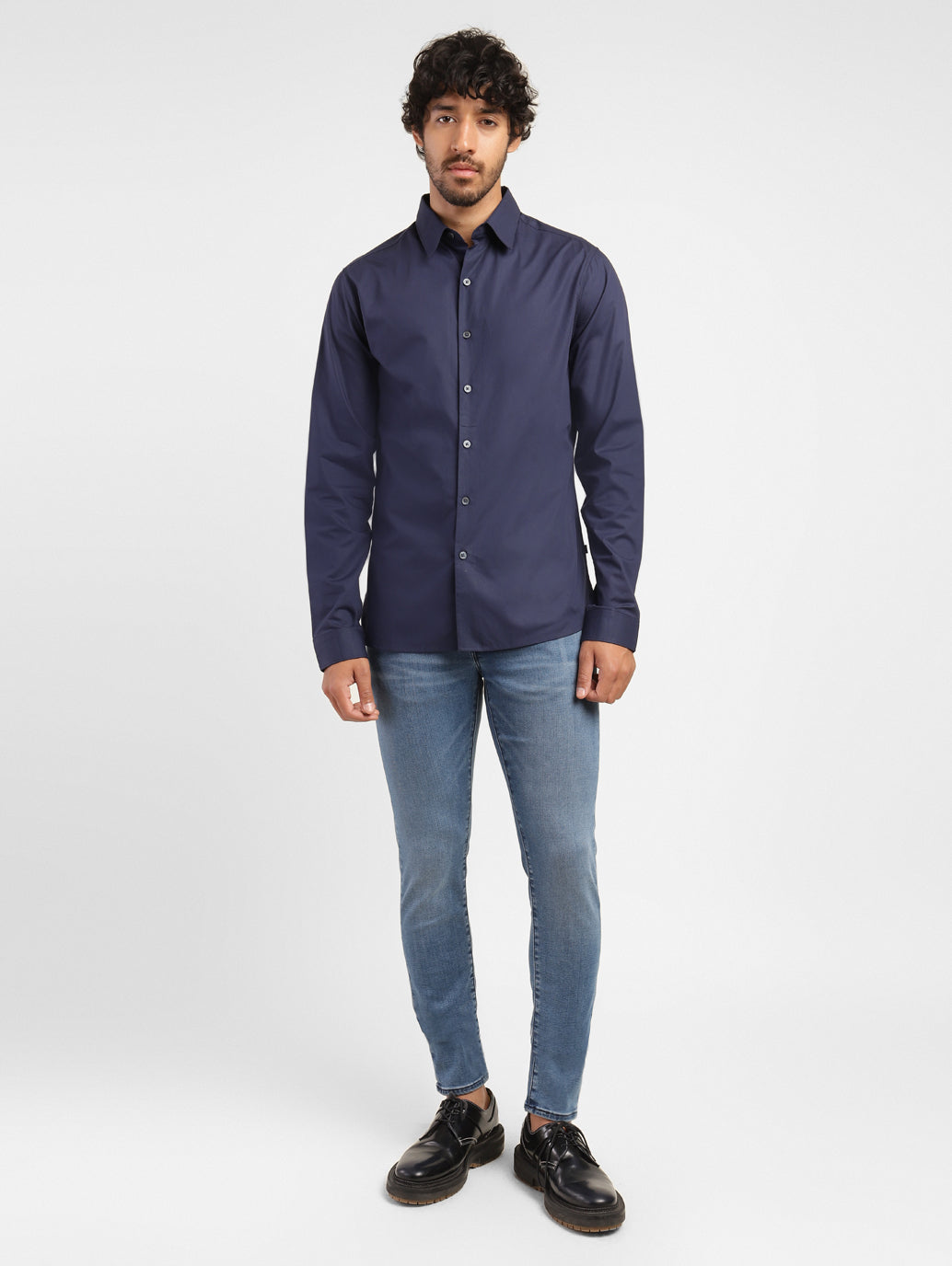 Men's Solid Regular Fit Shirt - 69a3294d-dbe0-4850-8157-07f0047b2cce View
