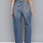 Women's Blue Ribcage Bell Bottom Wide Leg Fit Mid Rise Jeans - 39ab70532d91f6f79009b6efae481f82 View