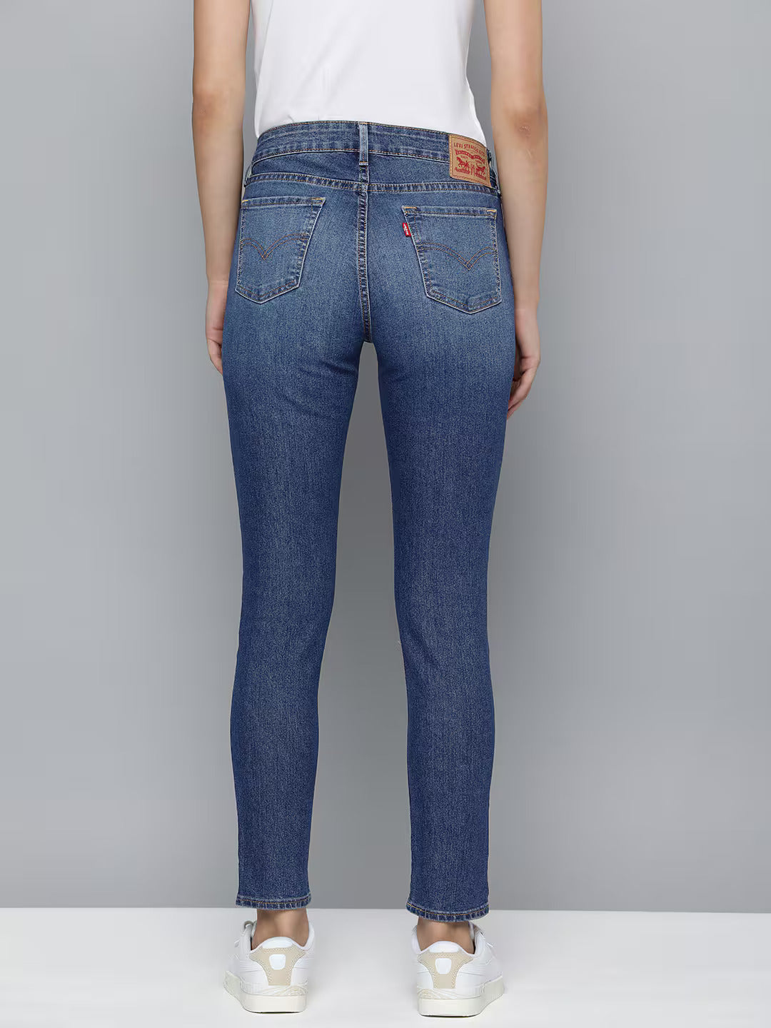 Women's 711 Blue Skinny Fit Mid Rise Jeans - b309cbfe-16cf-4b8d-a7ae-d8688eacc3b3 View