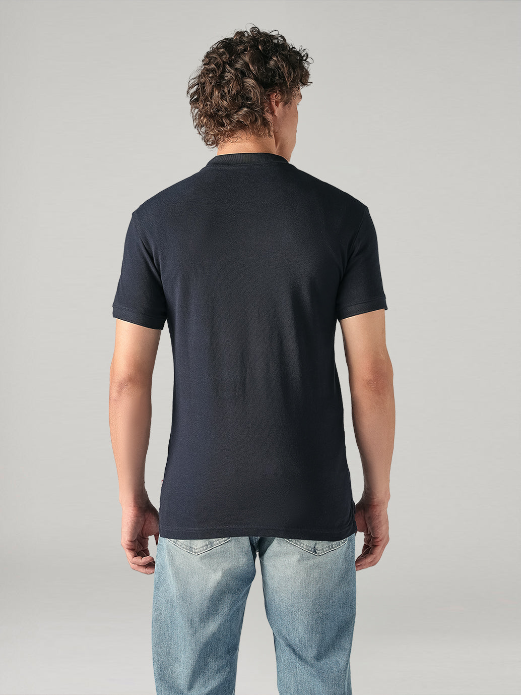 Men's Cotton Slim Fit Solid Pique Polo T shirt - ec75d260-b98b-4381-9fb5-7dc5bb56929f View
