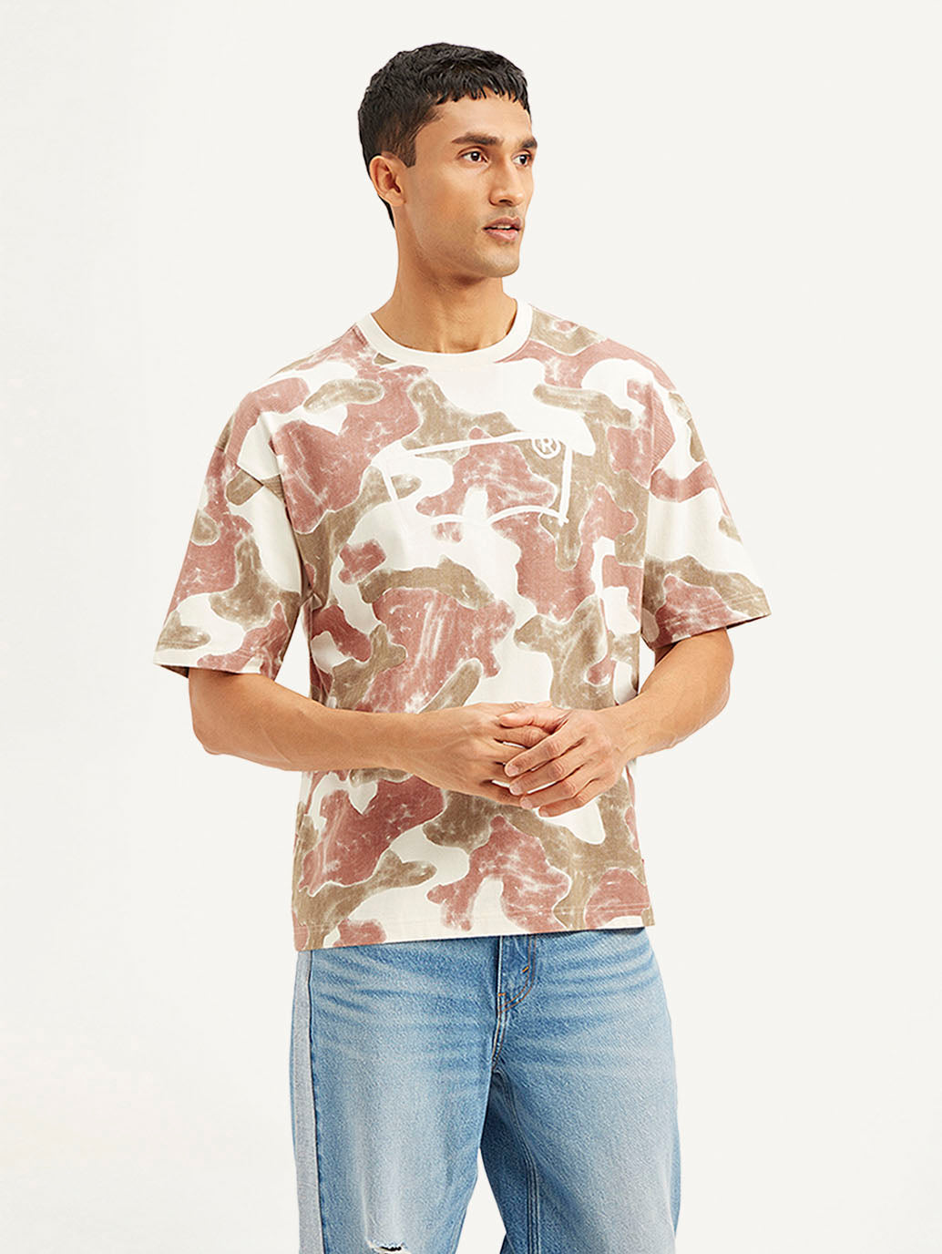 Men's Abstract Loose Fit T-shirt - 3cbc997acf61e9df1abc77610b80fb6b View