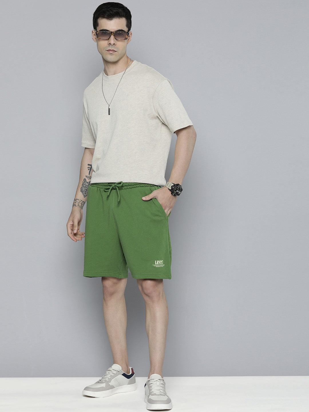 Men's Red Regular Fit Shorts