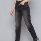 Women's 80s Mom Black Loose Fit Mid Rise Jeans - 431743bd-557c-420b-8836-6d40c5b0b6951741153618823-Womens-Mid-Rise-Relaxed-Tapered-Fit-Black-Jeans-131741153618-2 View