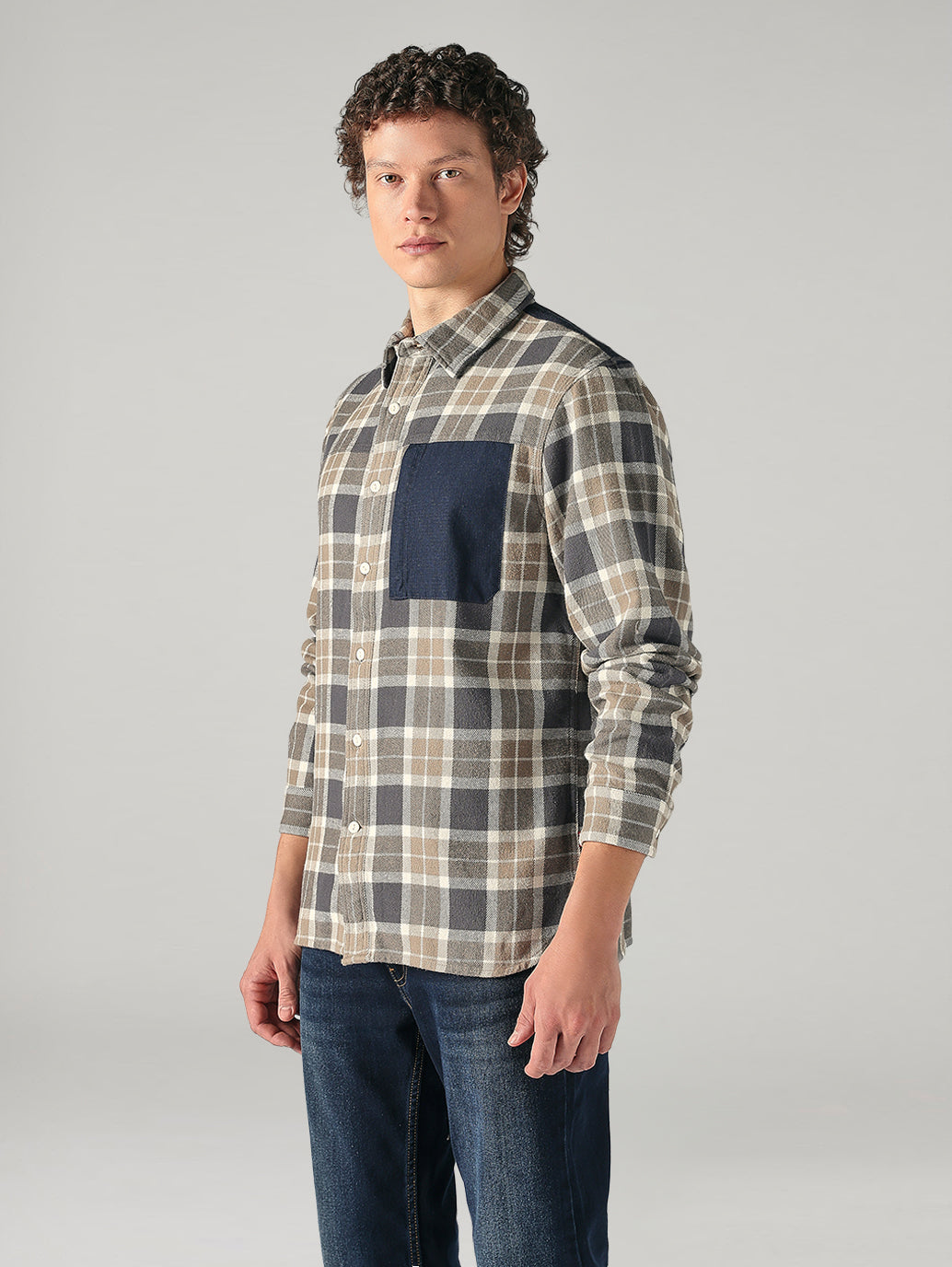 Men's Plaid Relaxed Fit Utility Shirt - a22e3e50-b89a-4912-b7f8-7d8a523d3cb5 View