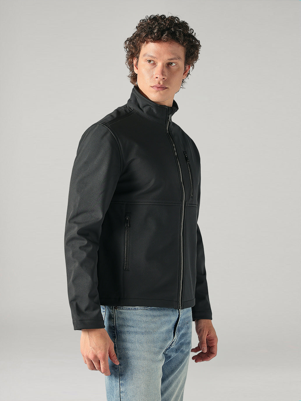 Men's Solid Regular Fit Commuter Jacket - b07e4a9c-801e-4636-933f-96bcc0643230 View