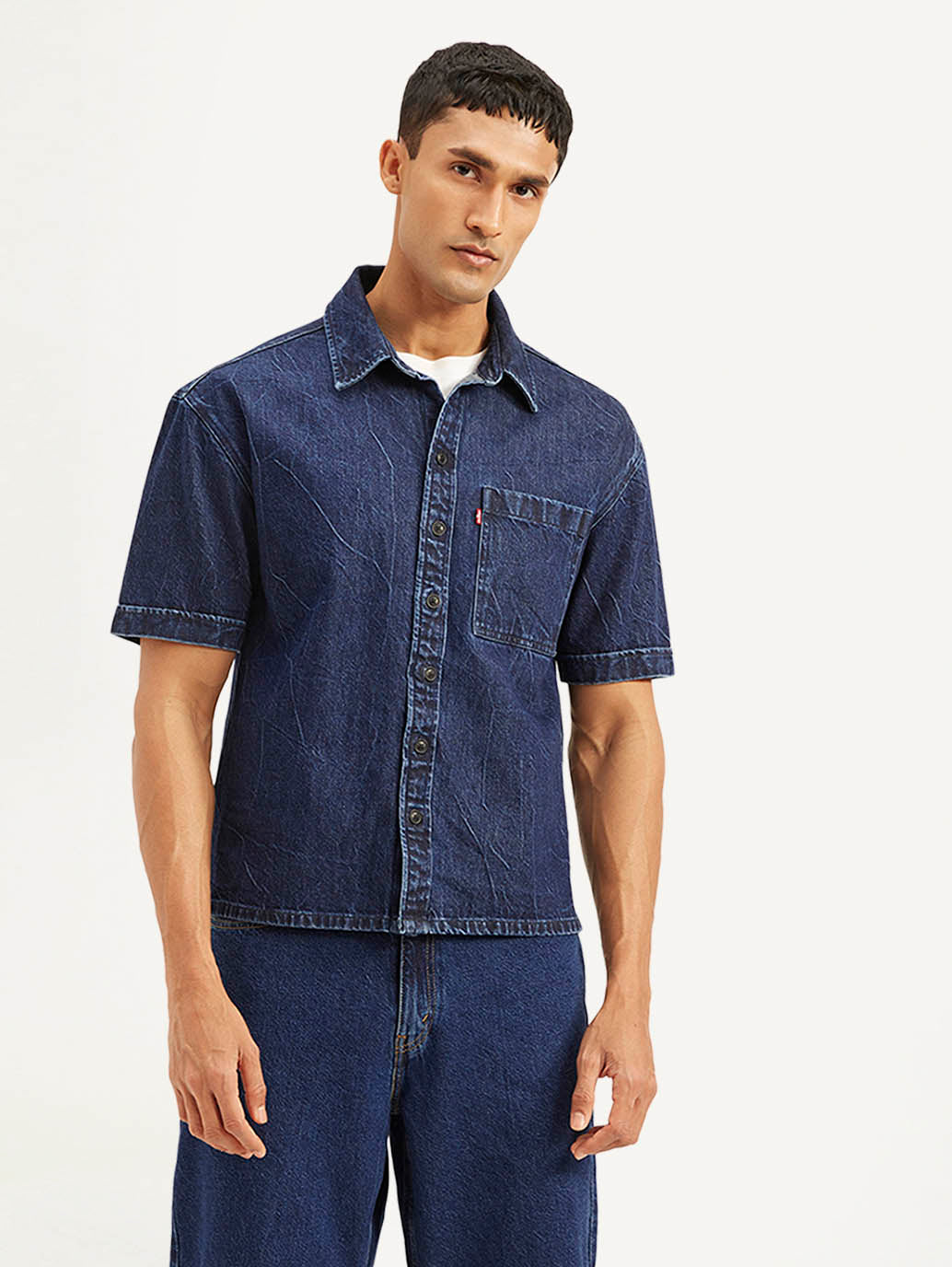 Men's Solid Relaxed Fit Shirt - 4e8d1fcf3da2e6e9dc0f537b74f6c439 View