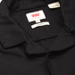 Men's Solid Black Spread Collar Shirt - ab95881578484f18aa9e26899d691124 View