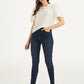 Women's Blue Mile High Skinny Fit High Rise Jeans - Styleshot View