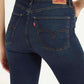 Women's Blue Mile High Skinny Fit High Rise Jeans - Detail View