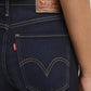 Women's Blue Mile High Wide Leg Fit High Rise Jeans - Backdetails View