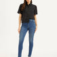 Women's Blue Mile High Wide Leg Fit High Rise Jeans - Styleshot View