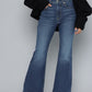 Women's 726 Blue Flared Fit High Rise Jeans - 538f534d-c75a-4600-a68f-d5945a1e72021737449994702-Womens-High-Rise-726-Flared-Fit-Blue-Jeans-7281737449994092-1 View