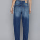 Women's Blue Ribcage Straight Fit High Rise Jeans - 5442bc17-575f-4e94-b749-cf874d21fa8e1706179087219-Levis-Women-Jeans-6571706179086743-3 View