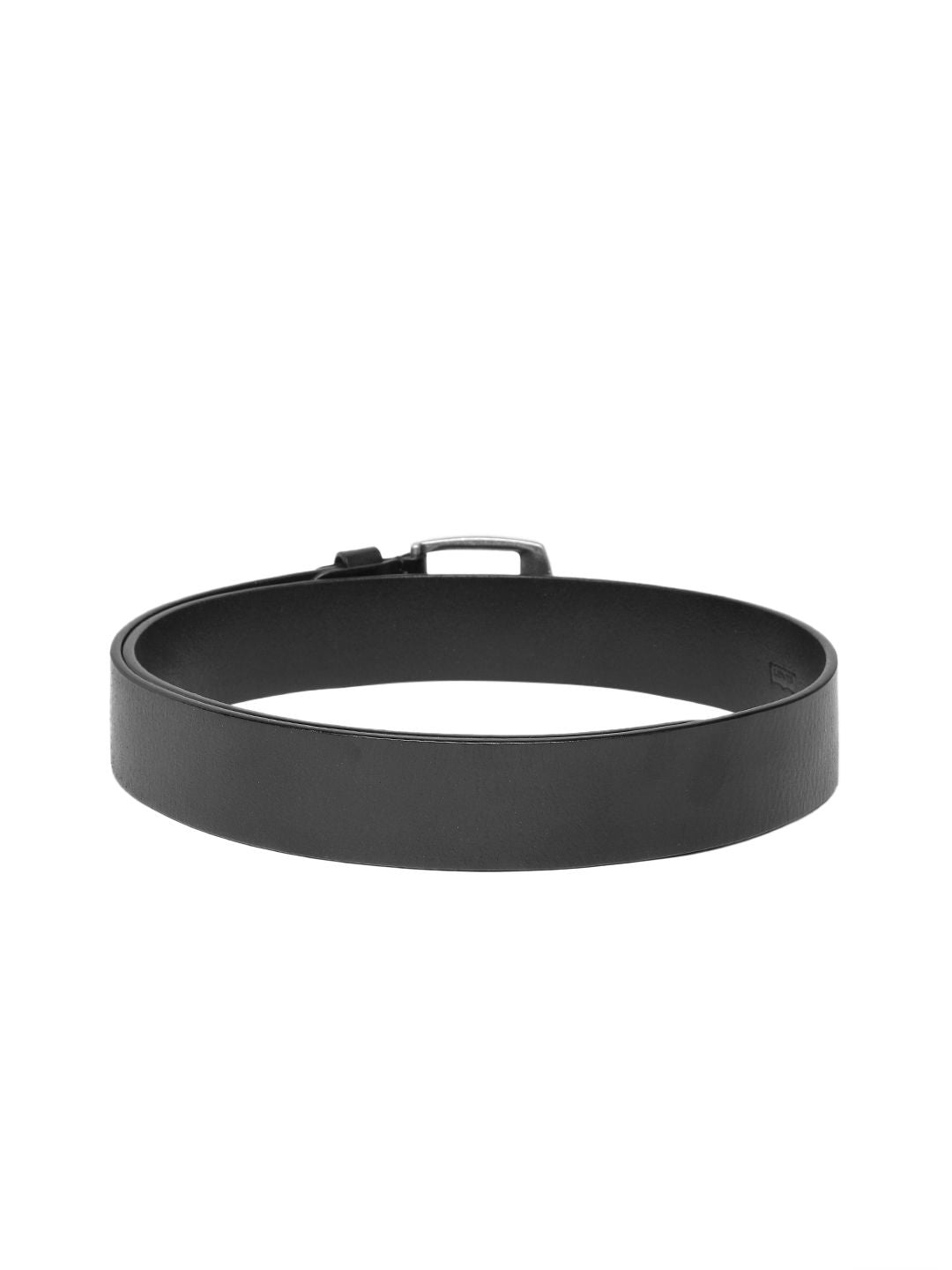 Men's Black Solid Belt - 54bb0e24-2772-45b7-b530-a1705e11de6d1742190035992-Men-Solid-Leather-Belt-4281742190035816-2 View