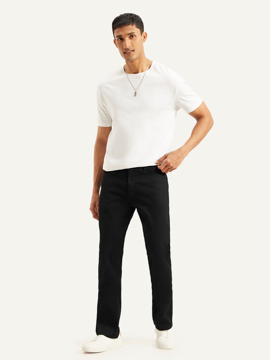 Men's 513 Black Slim Straight Fit Mid Rise Jeans - 579907cf3d9adb8e8342c147acbc362e View