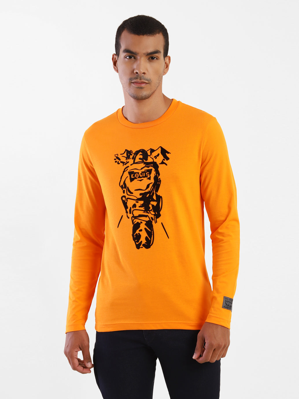 Men's Motorcycle Collection Full-Sleeve Graphic T-shirt - 2f52bb5c-63ec-4b06-a066-8723f1d701cb View