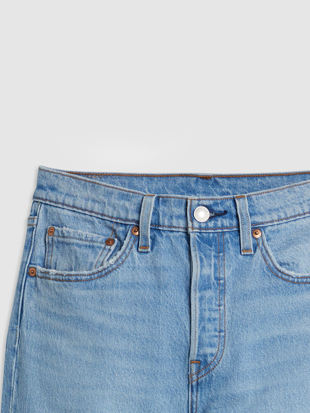 Women's 501 Blue Straight Fit High Rise Jeans - 589df826b18f2b9aa094d80320cc55fe View