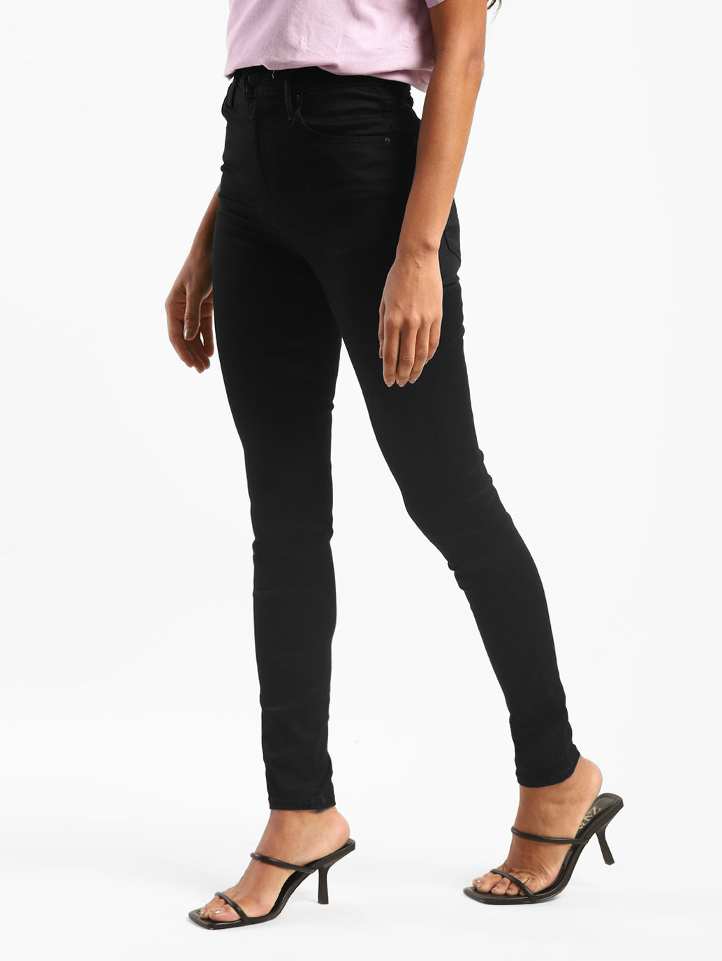 Women's Black Mile High Wide Leg Fit High Rise Jeans - 7b881b65-9169-40f5-8ecb-25029a22ddd6 View