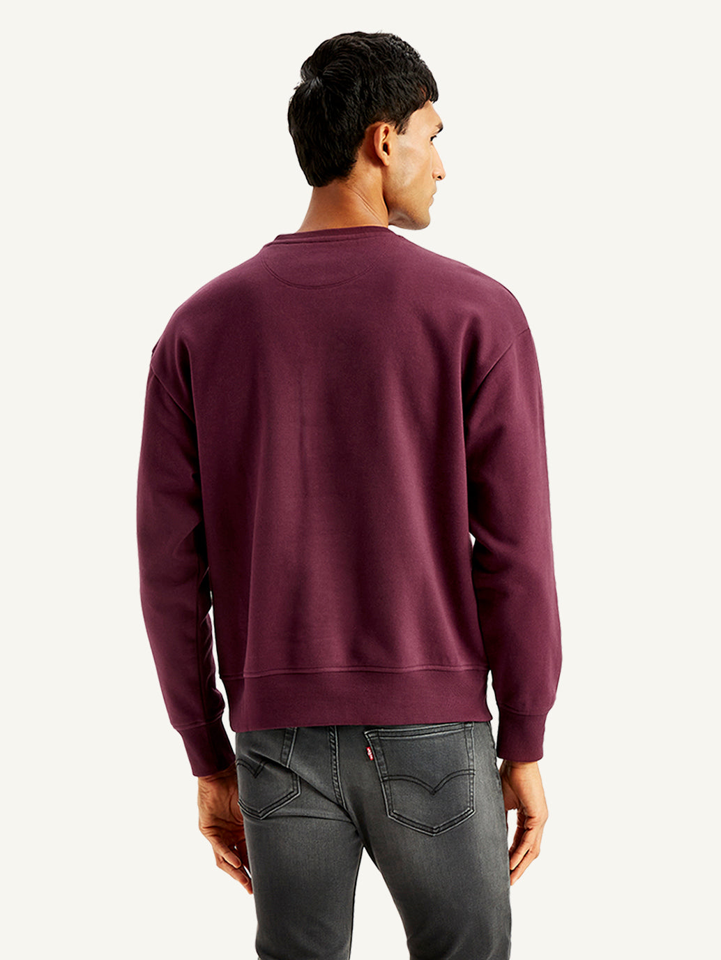 Men's Brand Logo Crew Neck Sweatshirt - c7e956c2-a910-413c-8e48-dbee874253d7 View