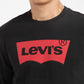 Men's Brand Logo Crew Neck Sweatshirt Black - ac1b5602-458d-4fe2-8525-f64e869e3228 View