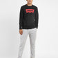 Men's Brand Logo Crew Neck Sweatshirt Black - 771fe7cb-a33b-4c2a-98eb-f9b54a7fda32 View