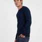 Men's Striped Crew Neck Sweatshirt - 51bf3e3c-fb8d-483b-8cc9-d42d3db783ca View