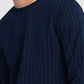Men's Striped Crew Neck Sweatshirt - efe1d87f-ca12-4eb3-85e6-9bc57926b4d8 View