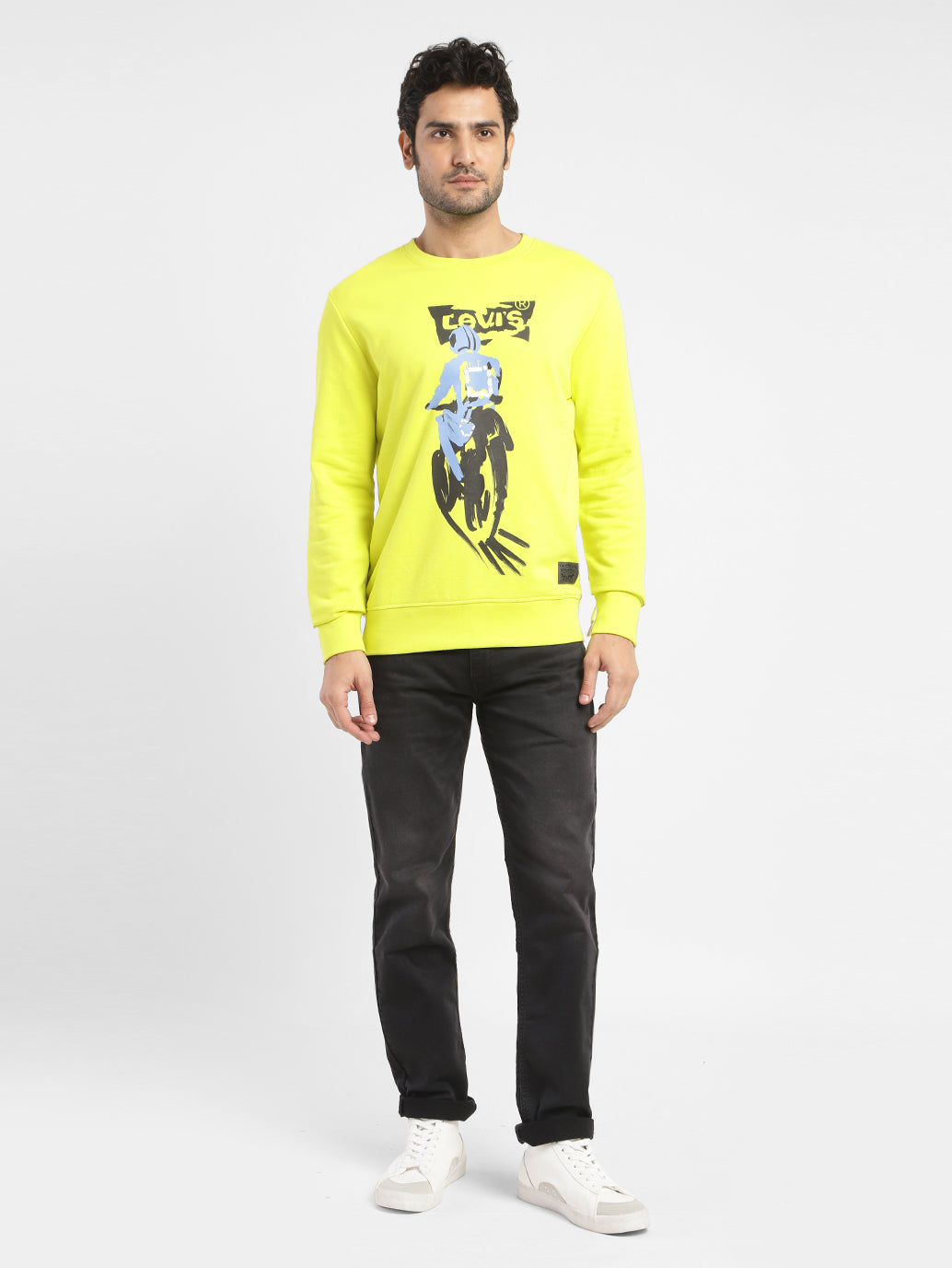 Men's Graphic Print Crew Neck Sweatshirt - 3fc693d2-494f-4789-8170-98b3684e6281 View