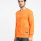 Men's Graphic Print Crew Neck Sweatshirt Orange - 00f56c42-6550-4101-994c-20a6efab5e05 View