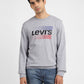 Men's Solid Grey Crew Neck Sweatshirt - 1e15f28c-e6f6-41ed-a868-8ccd67ec0652 View