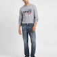 Men's Solid Grey Crew Neck Sweatshirt - 9136c48e-f75e-4f0f-aa9c-f2bf40fae53b View