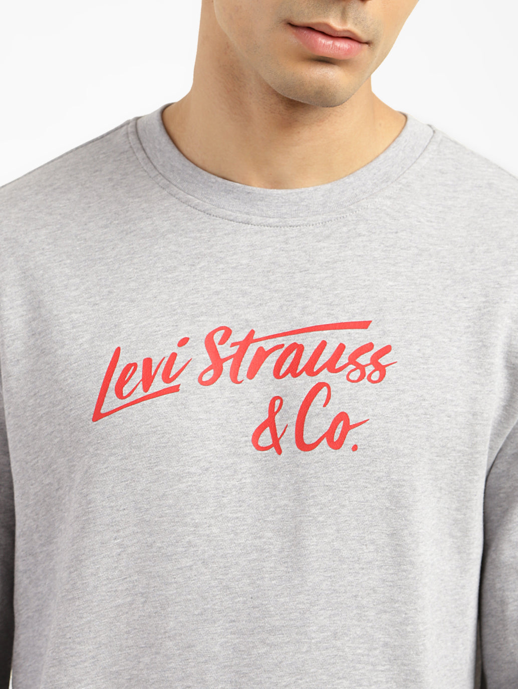 Men's Graphic Print White Crew Neck Sweatshirt - f65e6a37-4075-451f-9215-49317d5dde94 View
