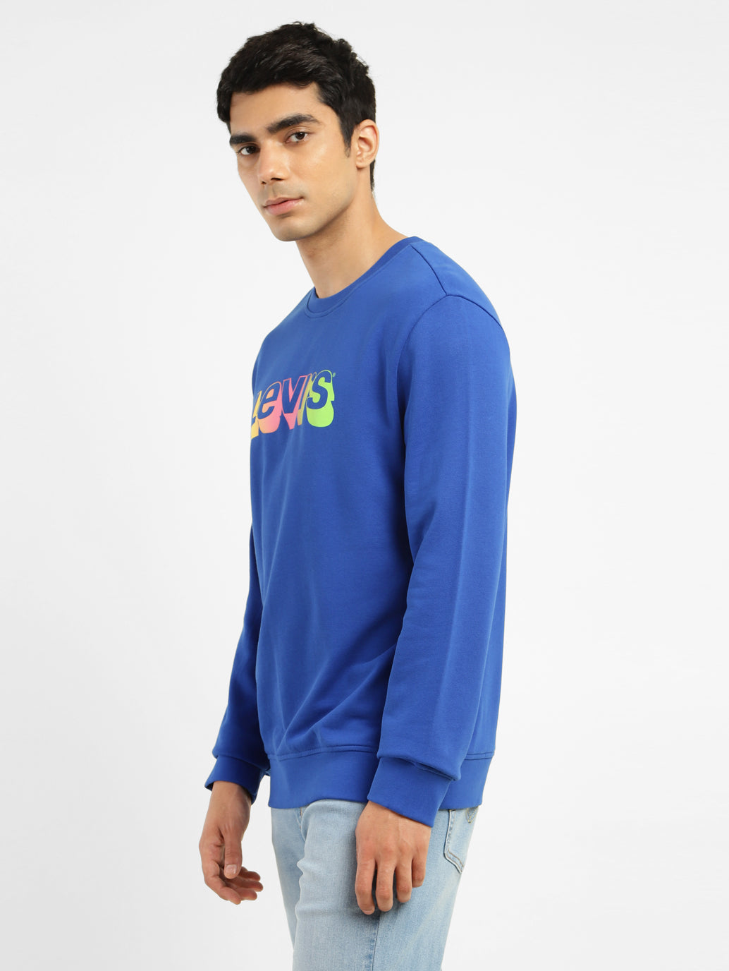 Men's Brand Logo Crew Neck Sweatshirt - d9b467a4-ec91-44b6-bee4-4471a707987f View