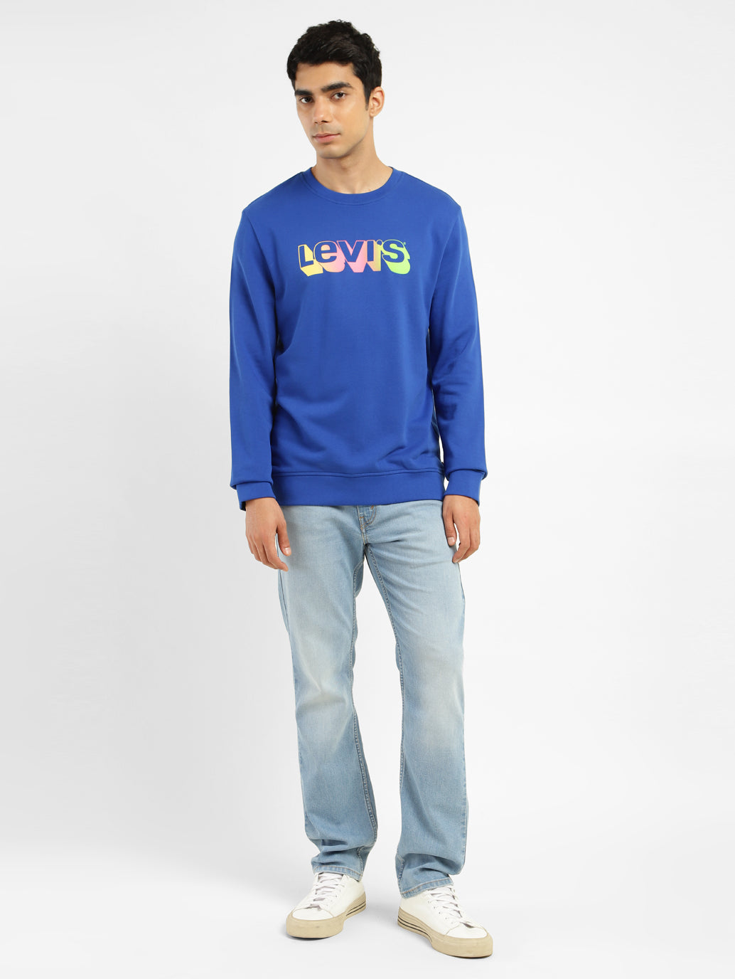 Men's Brand Logo Crew Neck Sweatshirt - d69fe67a-f551-452d-b00b-3b261ff087db View