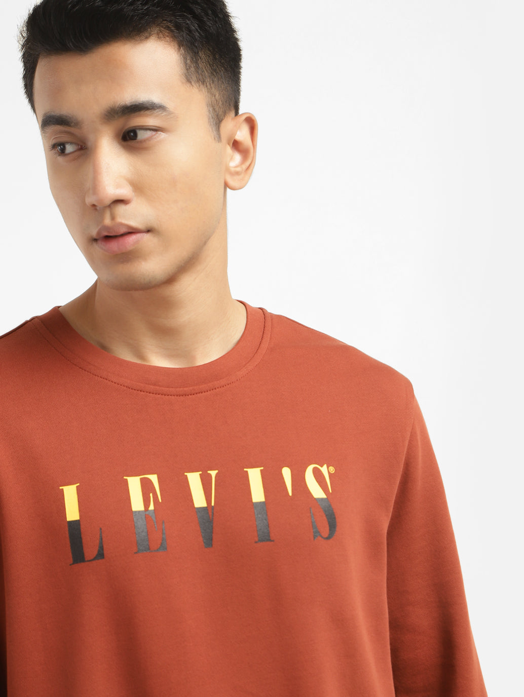 Men's Brand Logo Crew Neck Sweatshirt - 6d086a52-8658-42a1-887c-46c64bbecaca View