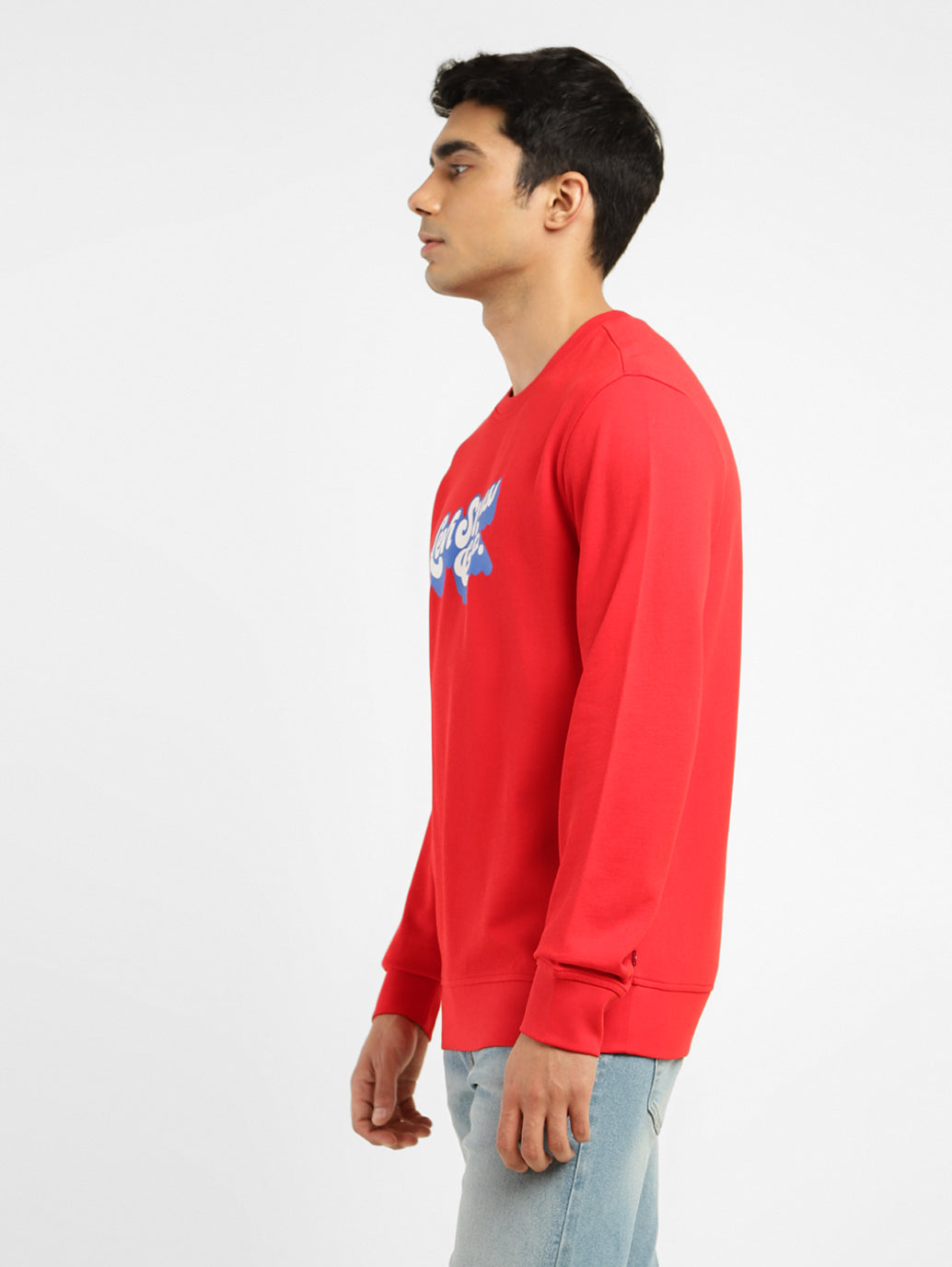 Men's Brand Logo Crew Neck Sweatshirt - 8e18d766-b281-4ddd-a7d2-f88ed53c6b0b View