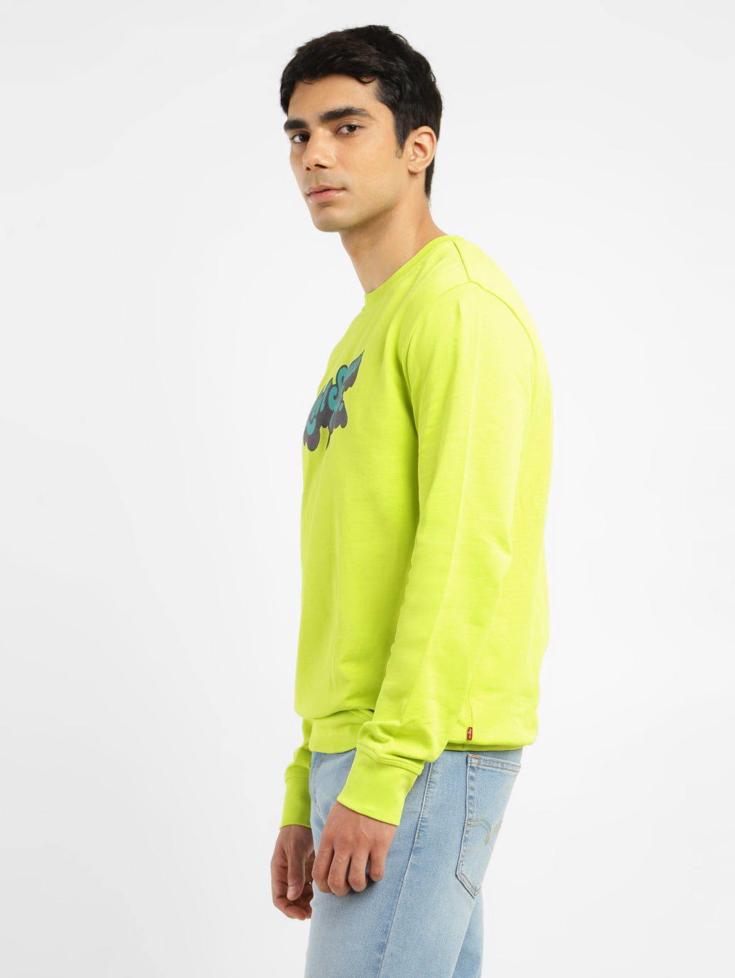 Men's Brand Logo Crew Neck Sweatshirt - 45ad086a-894d-48ce-9652-8c3cb2d5da4b View