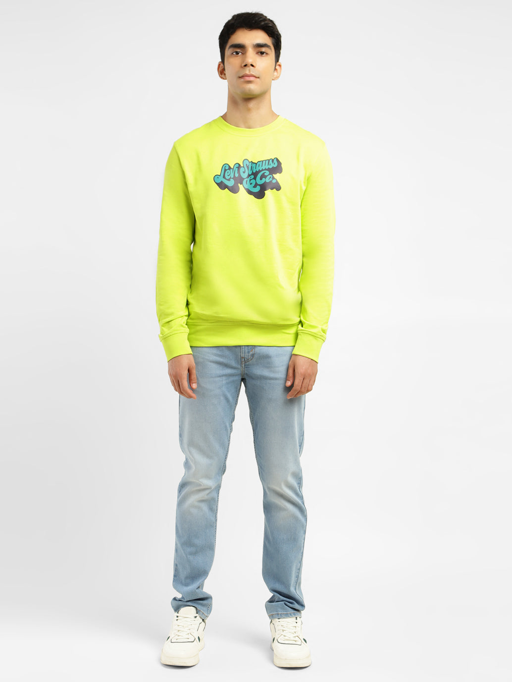 Men's Brand Logo Crew Neck Sweatshirt - 4e354a0b-1ae6-4f0d-8a8b-78bf18555d59 View