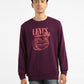 Men's Brand Logo Purple Crew Neck Sweatshirt - 6cbd07d2-4902-4e48-b2c4-4eee2bd51768 View