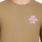 Men's Solid Brown Crew Neck Sweatshirt - deatil View