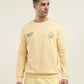 Men's Solid Crew Neck Sweatshirt - Front View