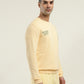 Men's Solid Crew Neck Sweatshirt - Side View