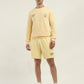 Men's Solid Crew Neck Sweatshirt - ModelFront View